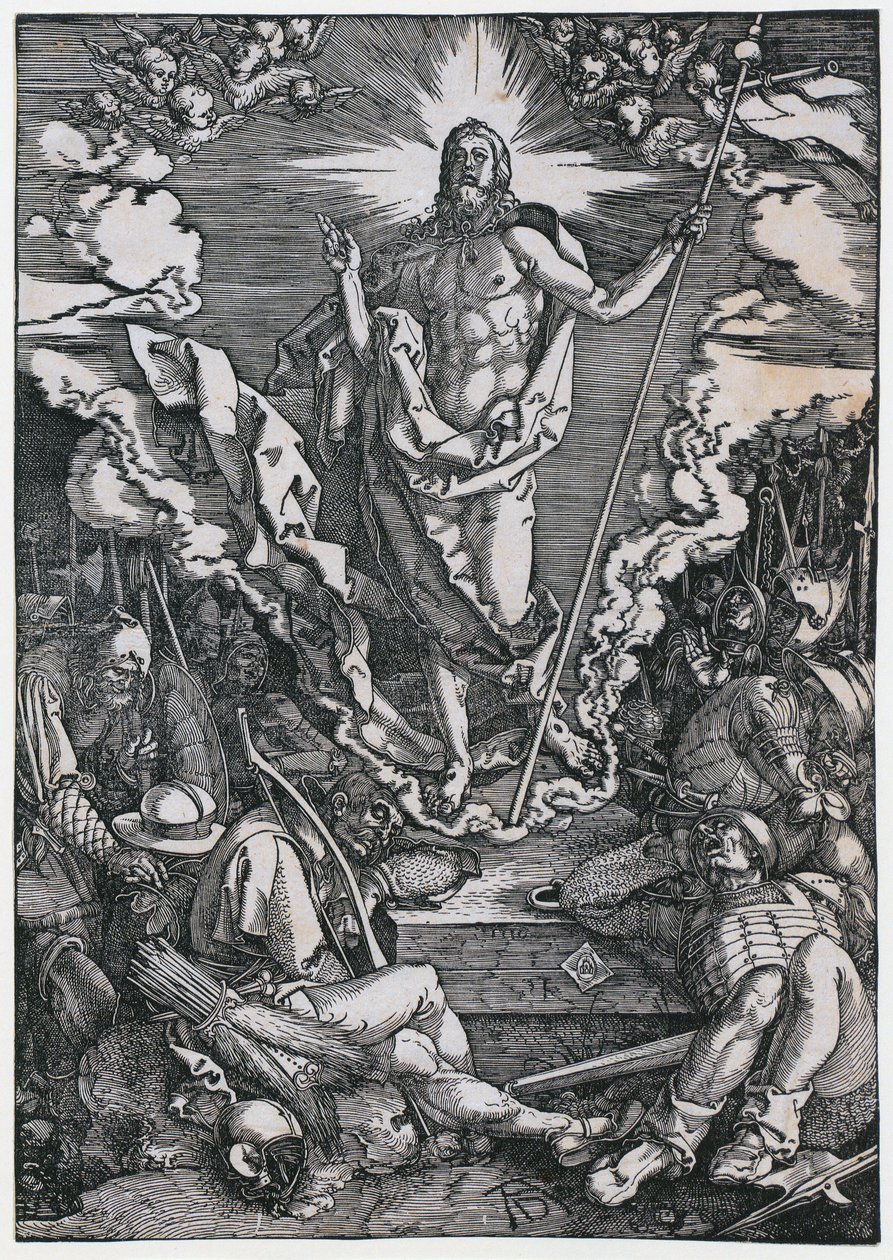 La résurrection du Christ, feuille n° 12 de la série « La Grande Passion » - Albrecht Dürer