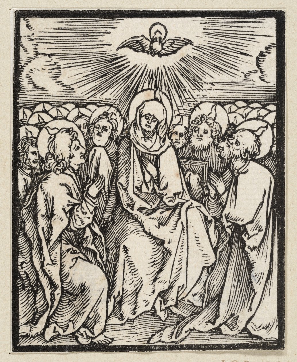 Effusion du Saint-Esprit (tiré de : Postilla, 43 gravures sur bois) - Albrecht Dürer