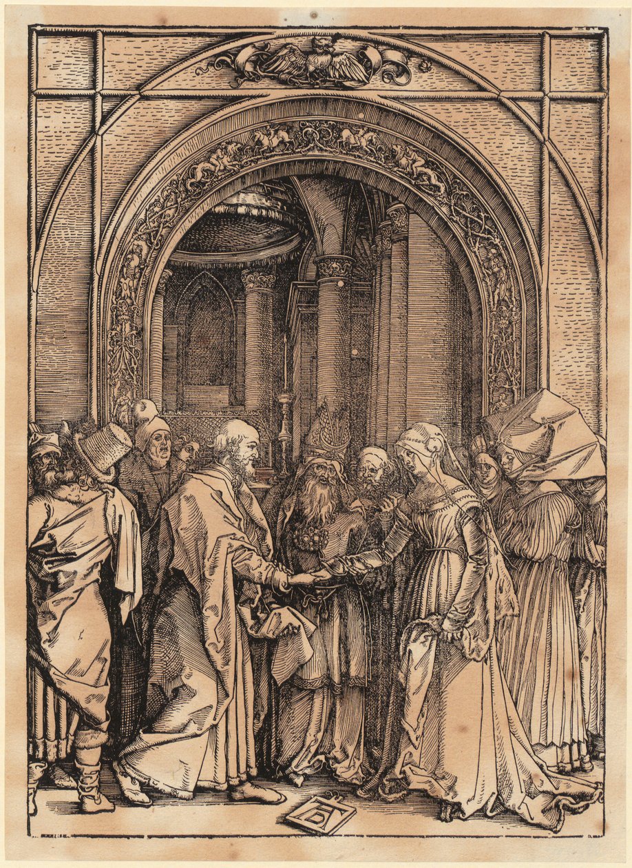 Circoncision du Christ, planche 11 de la série « La Vie de la Vierge » - Albrecht Dürer
