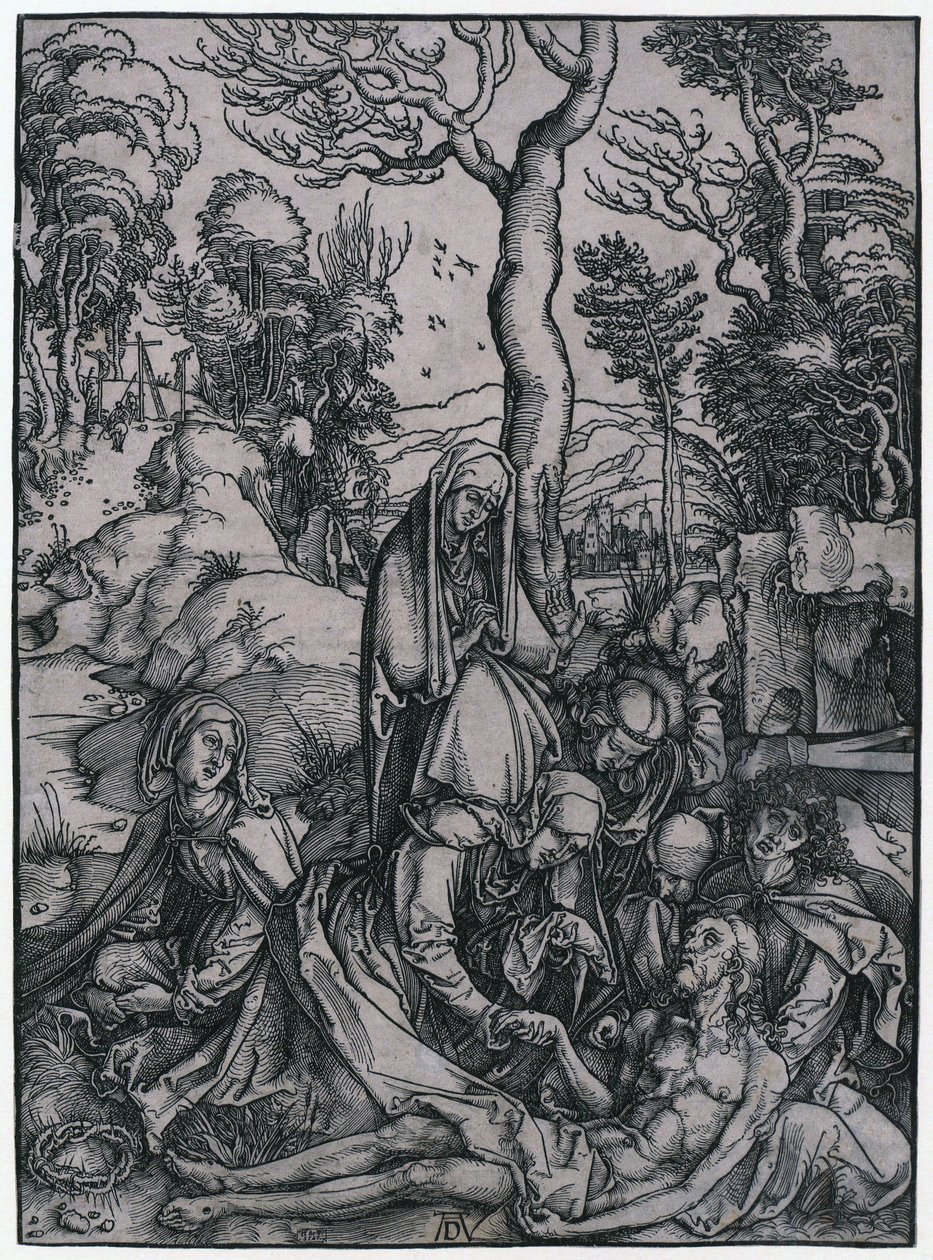 La Lamentation sur le Christ, feuille n° 9 de la série « La Grande Passion » - Albrecht Dürer