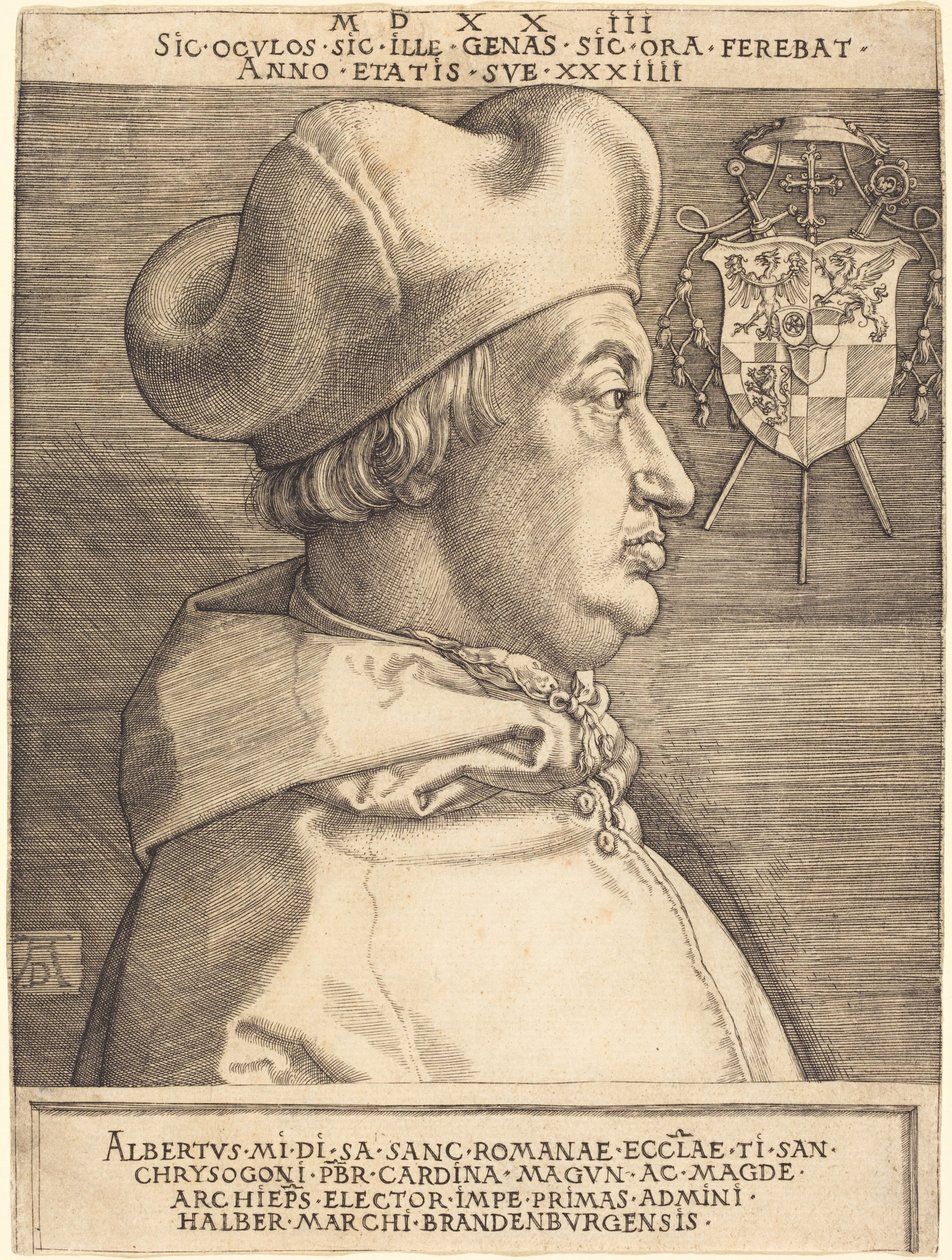 Le cardinal Albrecht de Brandebourg (« le Grand Cardinal ») - Albrecht Dürer