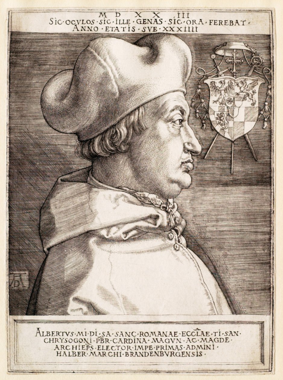 Cardinal Albert de Brandebourg (Le grand cardinal) - Albrecht Dürer