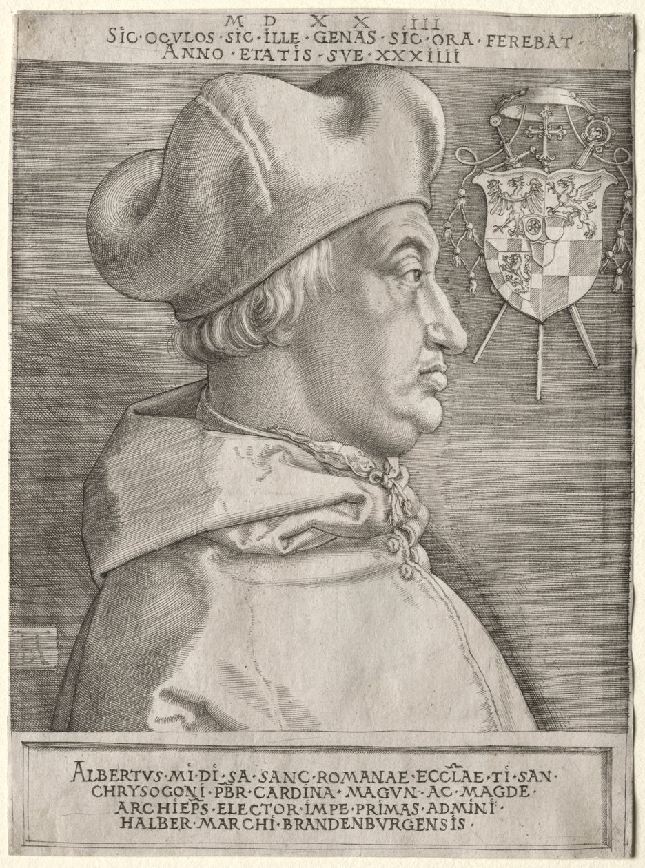 Cardinal Albrecht de Brandebourg - La Grande Plaque - Albrecht Dürer