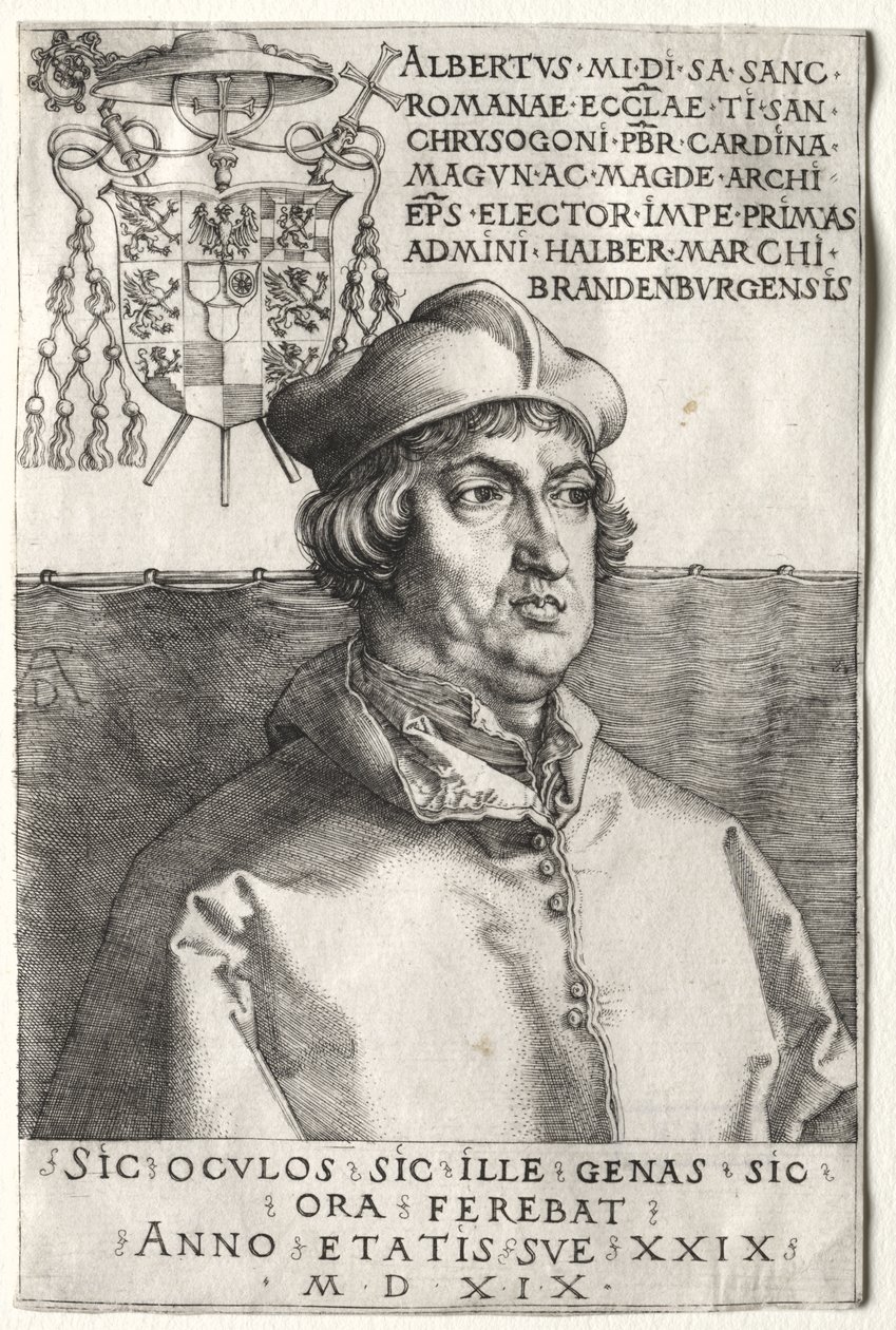 Le cardinal Albrecht de Brandebourg - La petite assiette - Albrecht Dürer