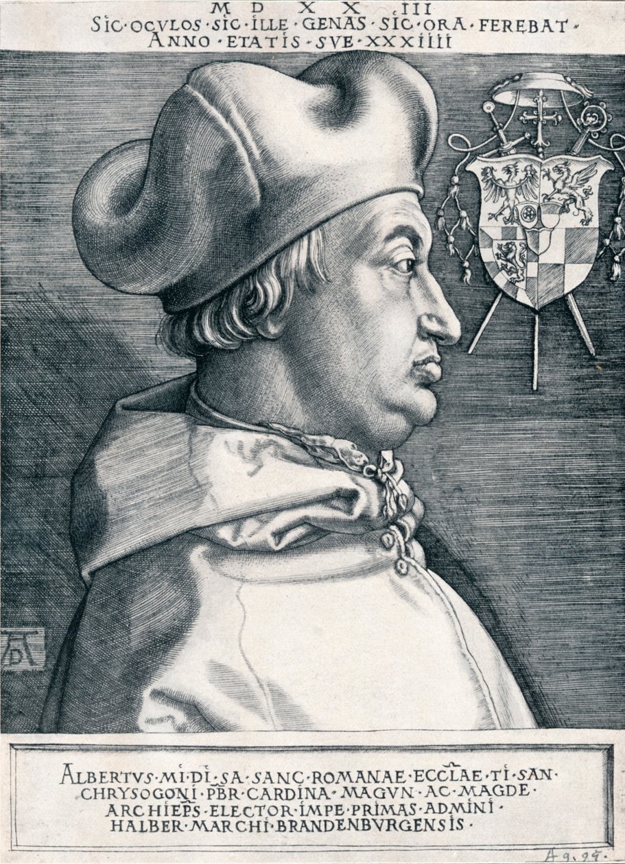 Cardinal Albrecht de Brandebourg Le Grand Cardinal, 1523 1906 - Albrecht Dürer