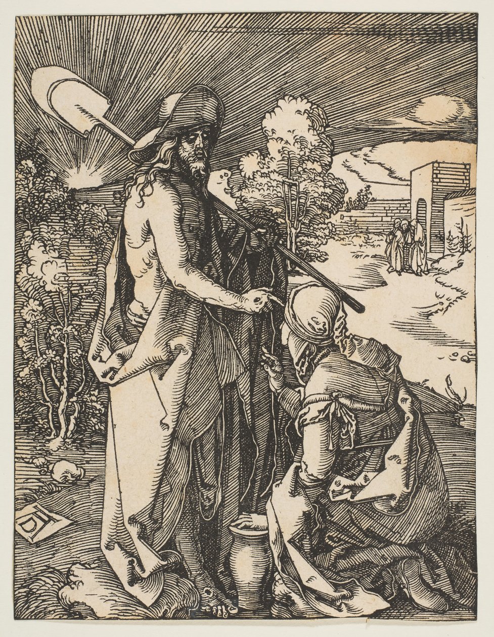 Le Christ apparaissant à Marie-Madeleine, de La Petite Passion - Albrecht Dürer