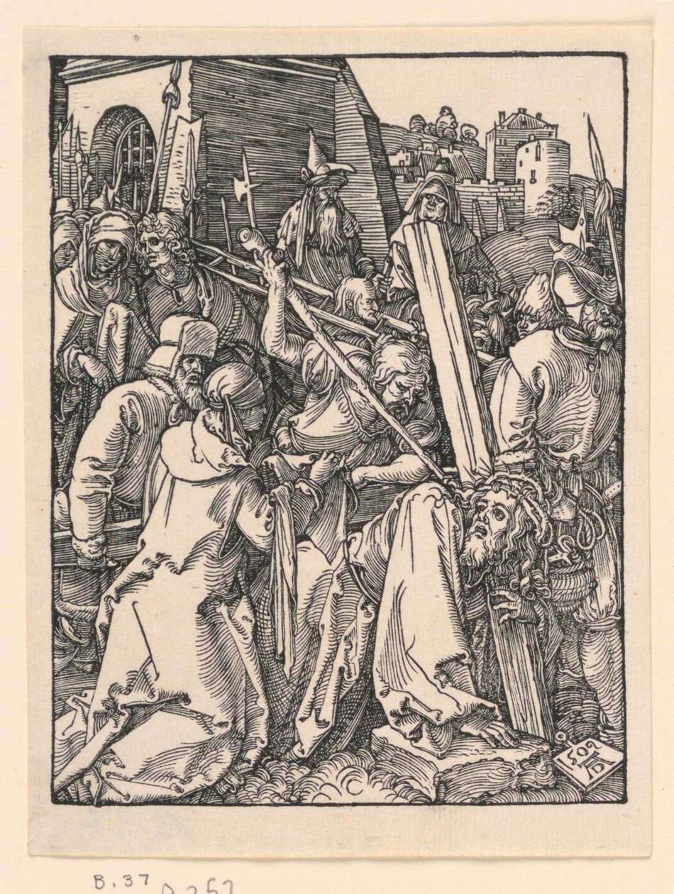 Christ portant la croix, de la série La Petite Passion - Albrecht Dürer