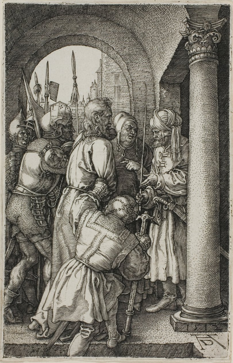 Christ devant Pilate, de La Passion gravée - Albrecht Dürer