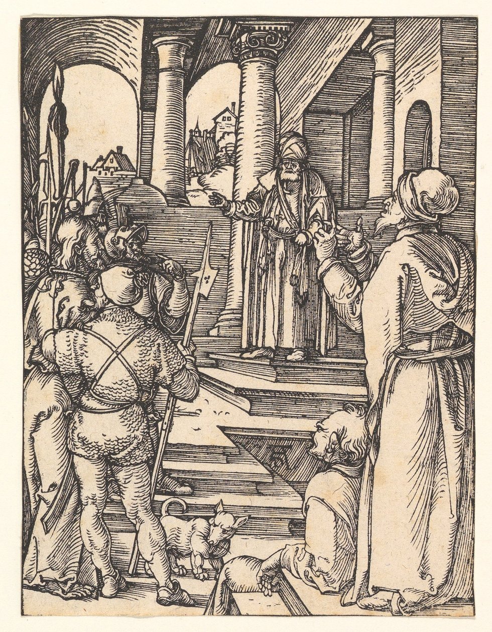 Le Christ devant Pilate, de « La Petite Passion » - Albrecht Dürer