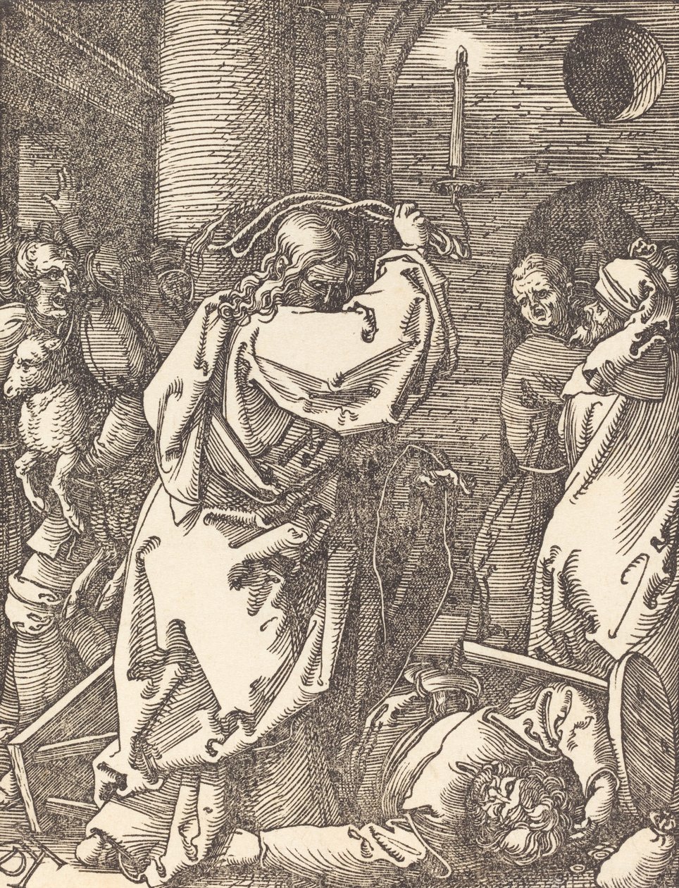 Christ chassant les marchands du Temple, probablement vers 1509-1510 - Albrecht Dürer