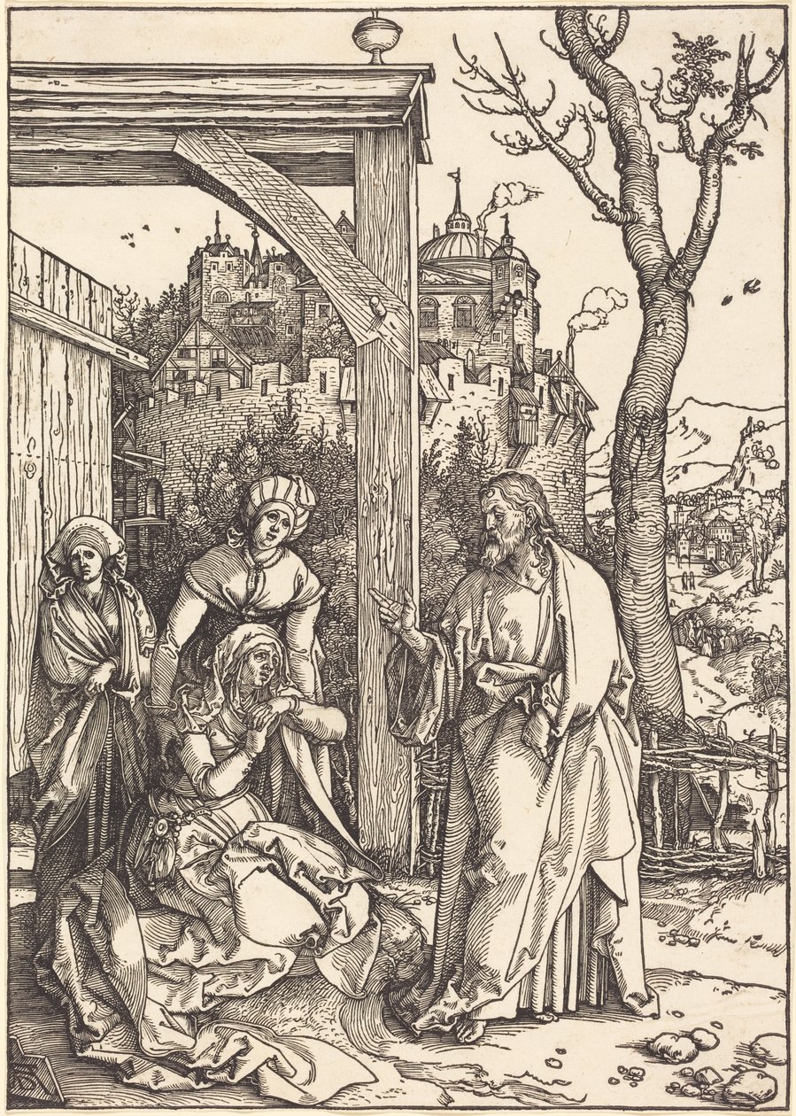 Le Christ faisant ses adieux à sa mère - Albrecht Dürer