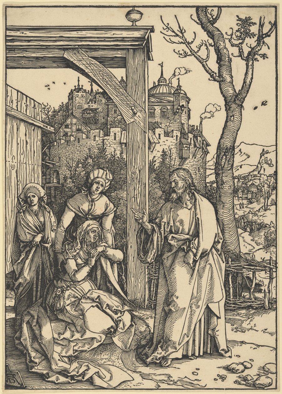 Le Christ prend congé de sa mère, de La Vie de la Vierge - Albrecht Dürer