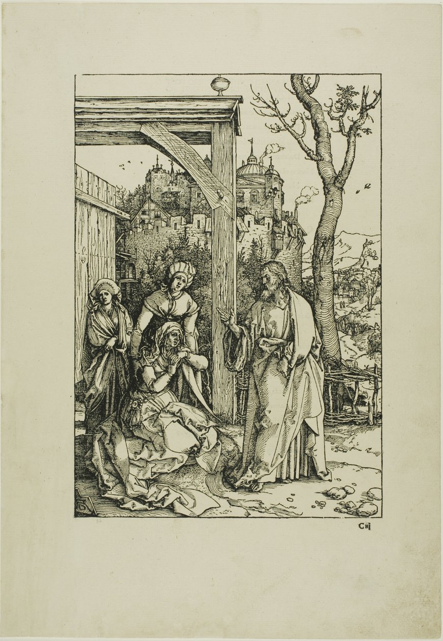 Christ prenant congé de sa mère, de La vie de la Vierge - Albrecht Dürer