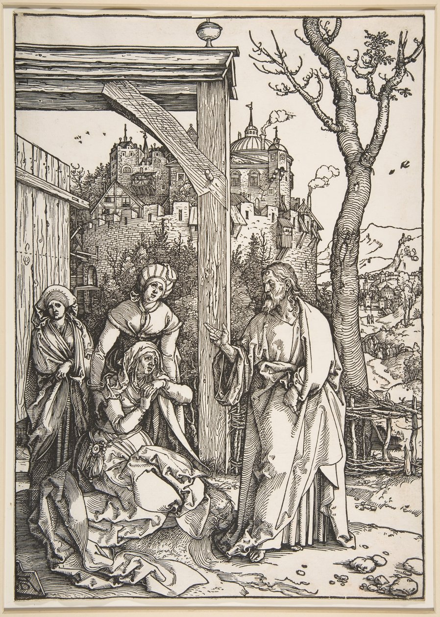 Le Christ prenant congé de sa mère, de La Vie de la Vierge, vers 1504 - Albrecht Dürer