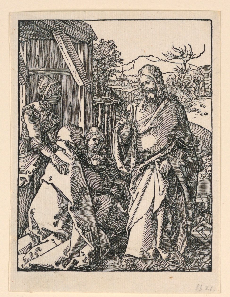 Le Christ prenant congé de sa mère, de la série La Petite Passion - Albrecht Dürer