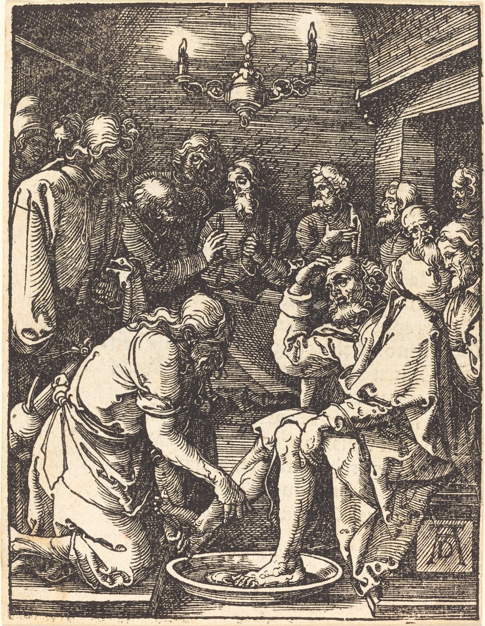 Le Christ lavant les pieds des disciples - Albrecht Dürer