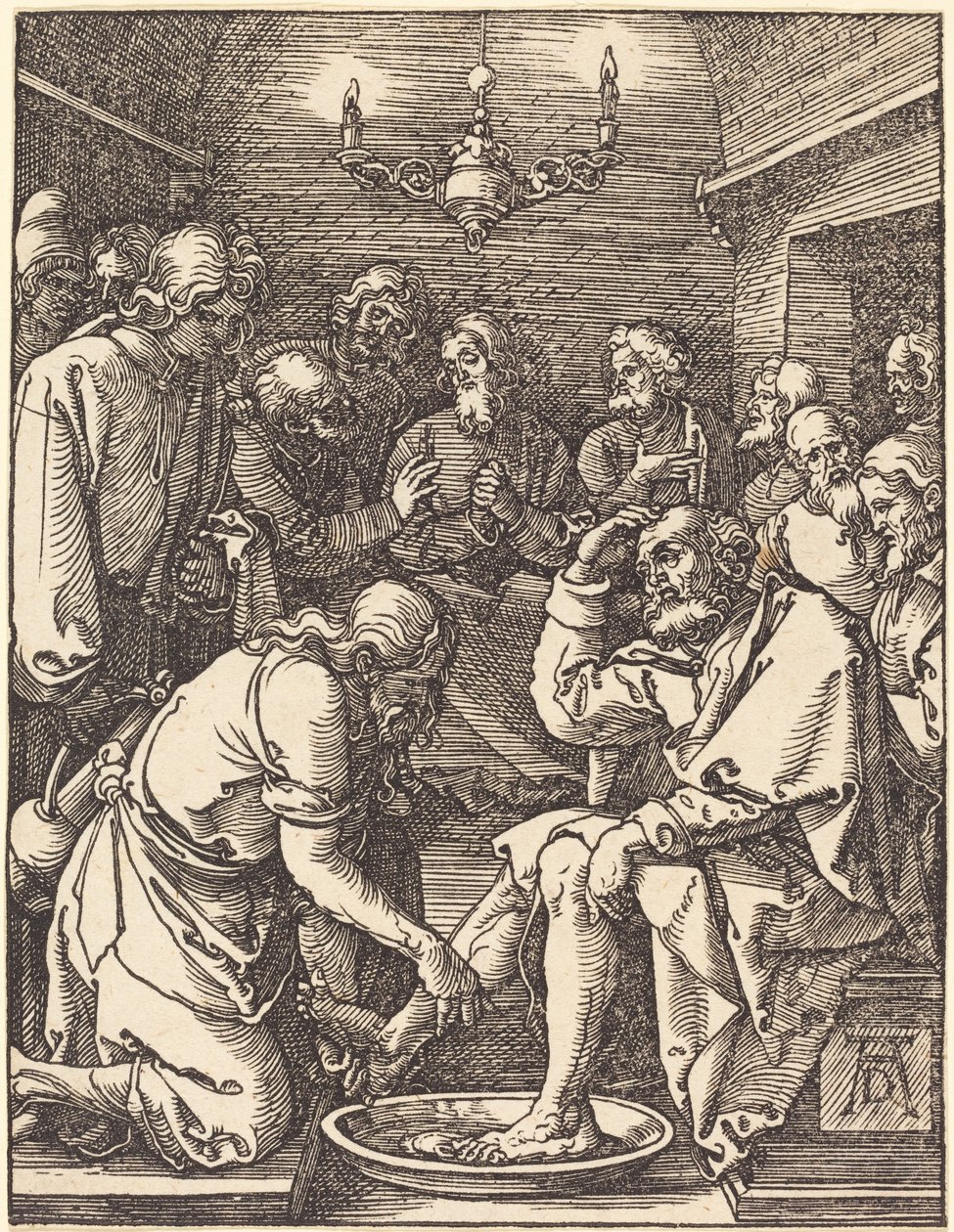 Le Christ lavant les pieds des disciples - Albrecht Dürer
