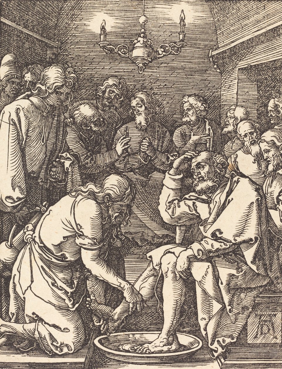 Le Christ lavant les pieds des disciples - Albrecht Dürer