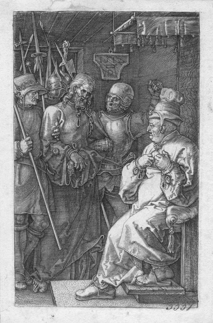 Le Christ devant Caïphe - Albrecht Dürer