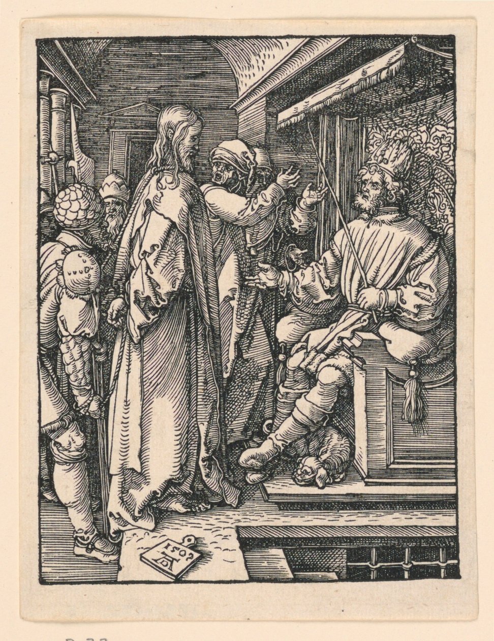 Christ devant Hérode, de la série La Petite Passion - Albrecht Dürer