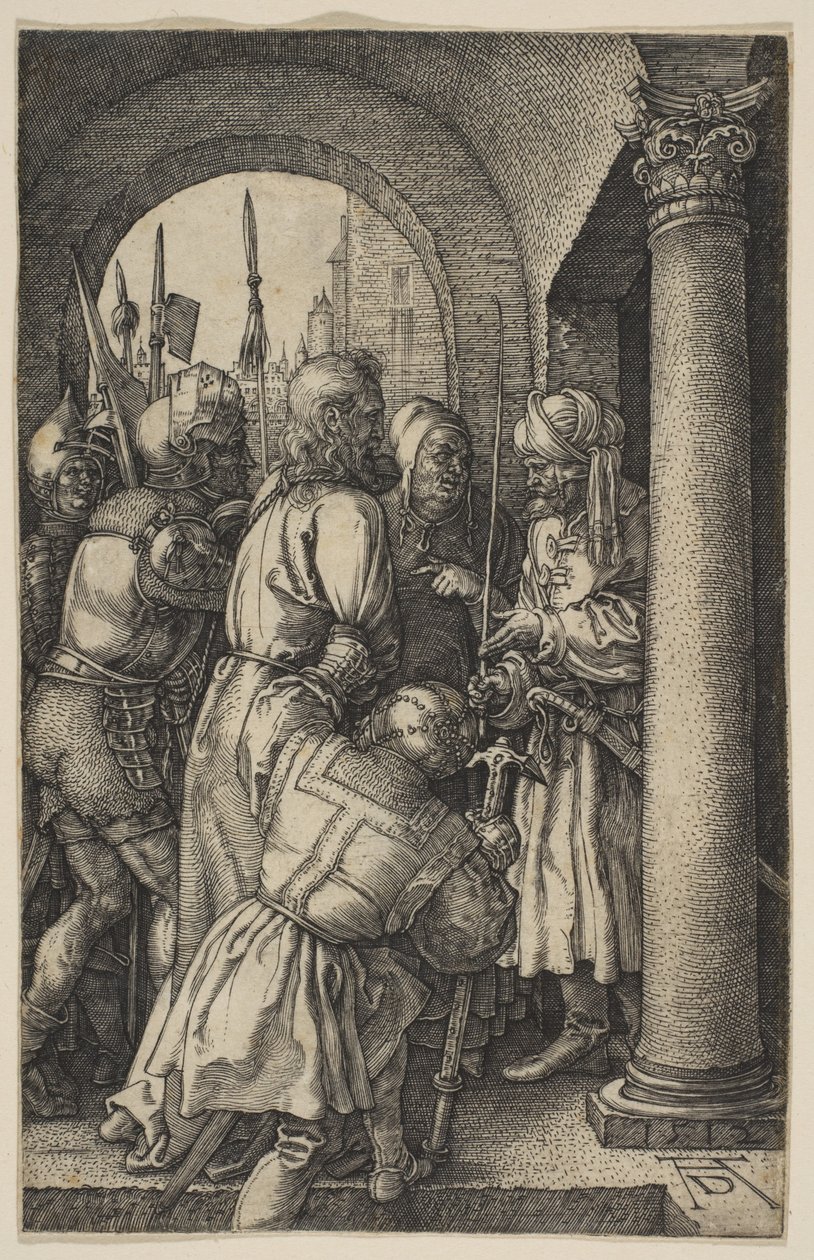 Le Christ devant Pilate, de « La Passion » - Albrecht Dürer