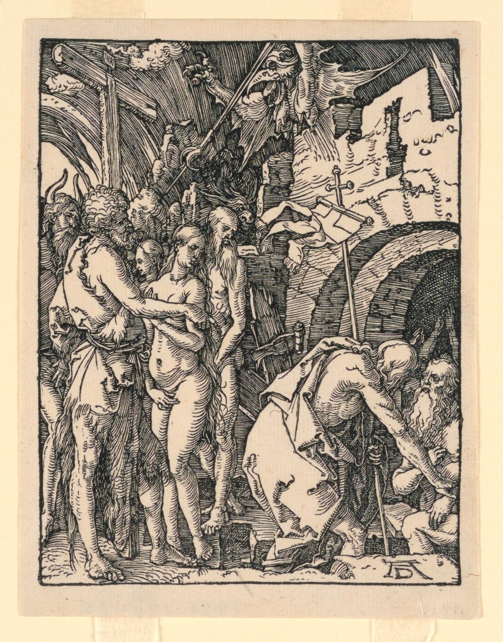 Christ au limbe (Descente aux enfers), de la série La Petite Passion - Albrecht Dürer