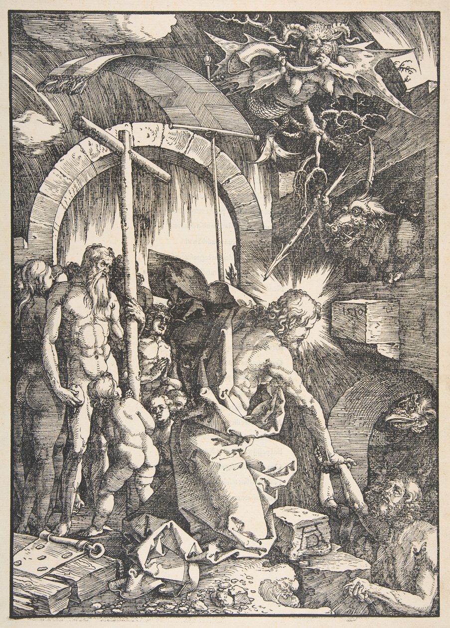 Le Christ dans les limbes, de « La Grande Passion » - Albrecht Dürer