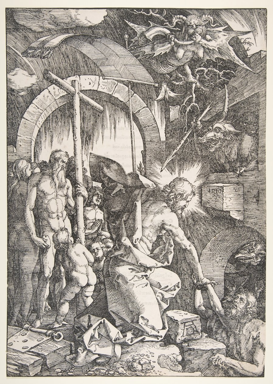Le Christ aux limbes, de La Grande Passion, édition 1511 - Albrecht Dürer