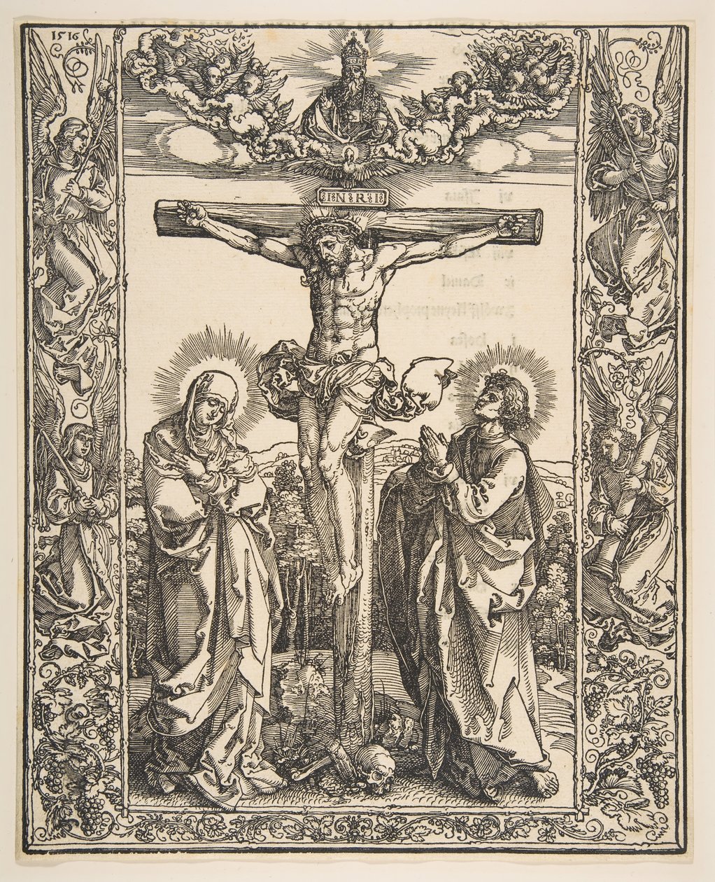 Christ en croix entre la Vierge et Saint Jean, 1516 - Albrecht Dürer