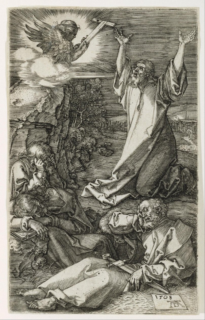 Le Christ sur le mont des Oliviers - Albrecht Dürer