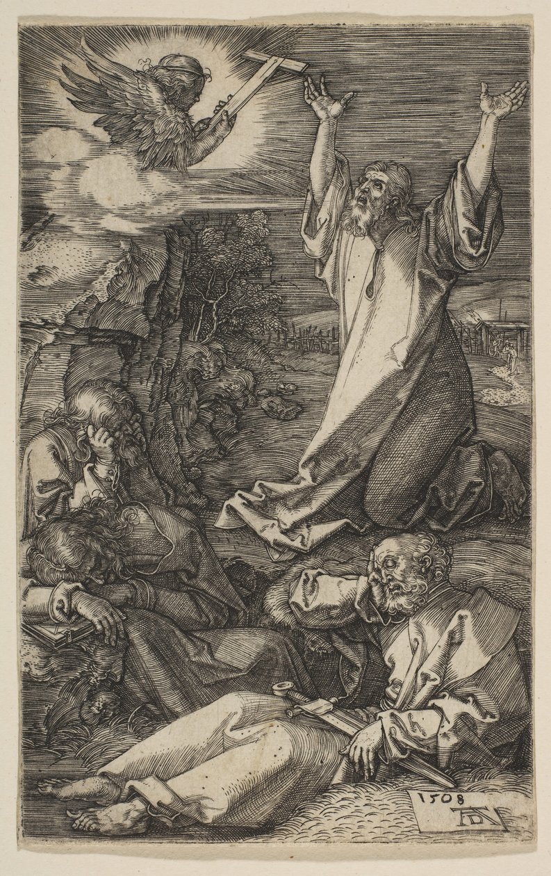 Christ au Mont des Oliviers, de La Passion - Albrecht Dürer
