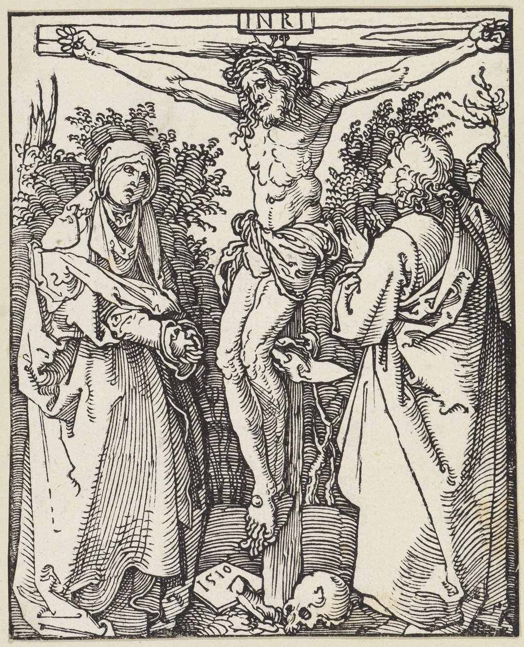 Le Christ en croix avec Marie et Jean - Albrecht Dürer