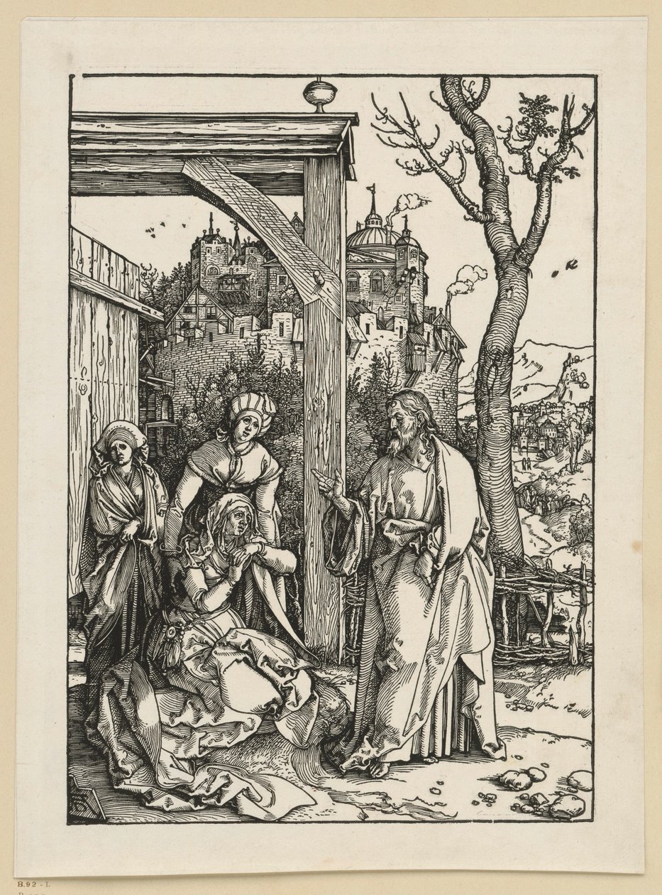 Le Christ prend congé de sa mère (Vie de la Vierge) - Albrecht Dürer
