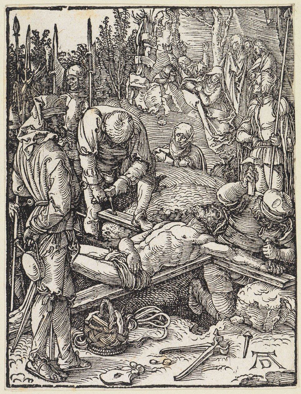 Le Christ est cloué sur la croix - Albrecht Dürer
