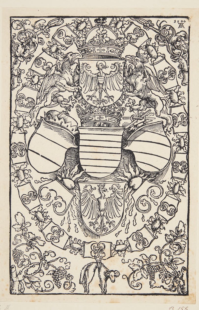 Blason de Maximilien Ier en tant que roi des Romains - Albrecht Dürer