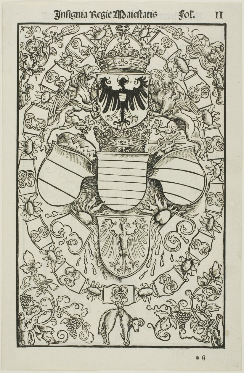 Blason de Maximilien Ier en tant que roi des Romains - Albrecht Dürer