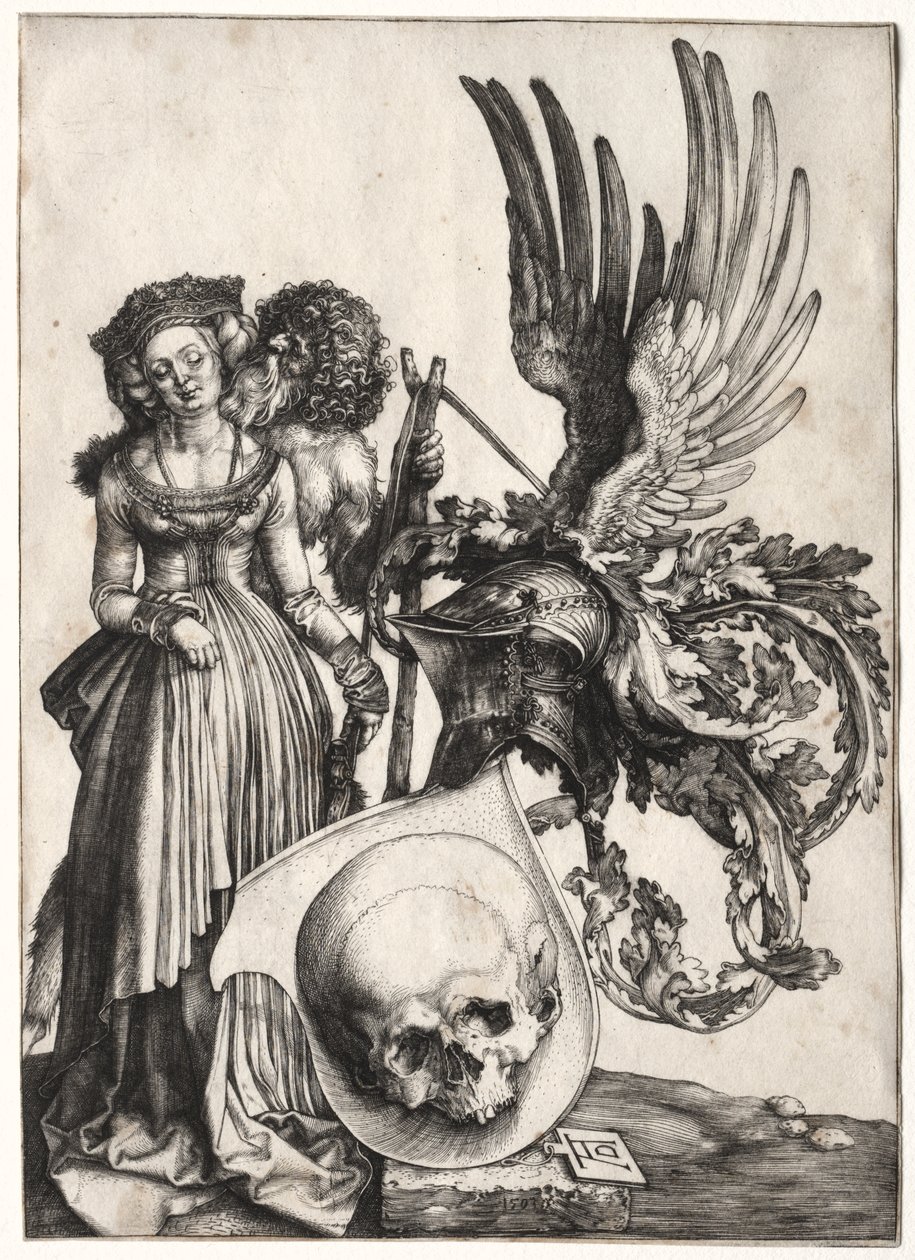 Blason avec un crâne - Albrecht Dürer