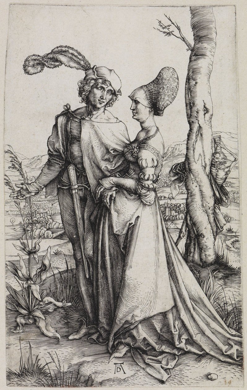 Les amoureux et la mort (La Promenade) - Albrecht Dürer