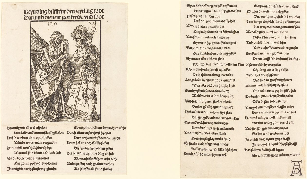 La Mort et le Lansquenet - Albrecht Dürer
