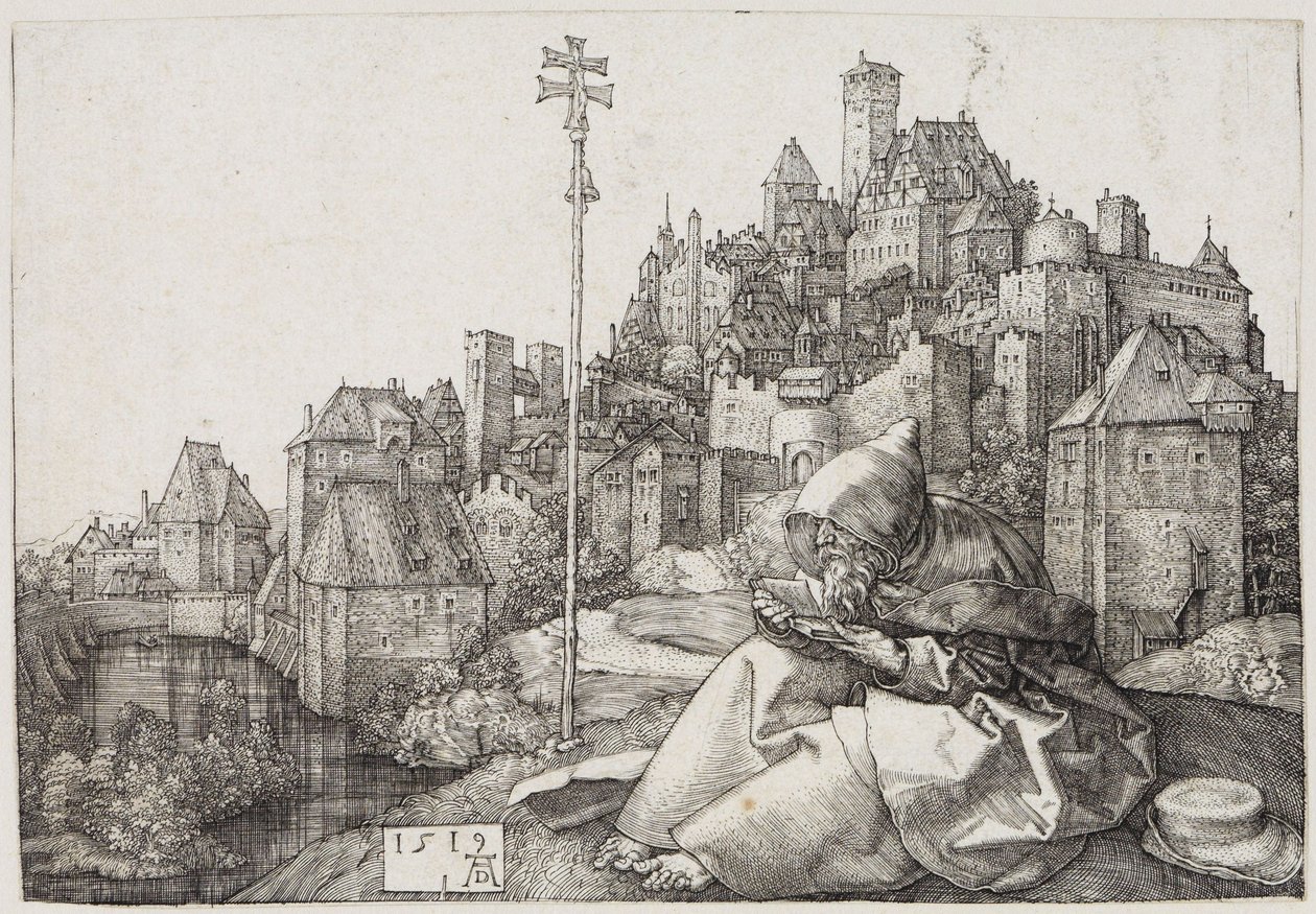 Saint Antoine devant la ville - Albrecht Dürer