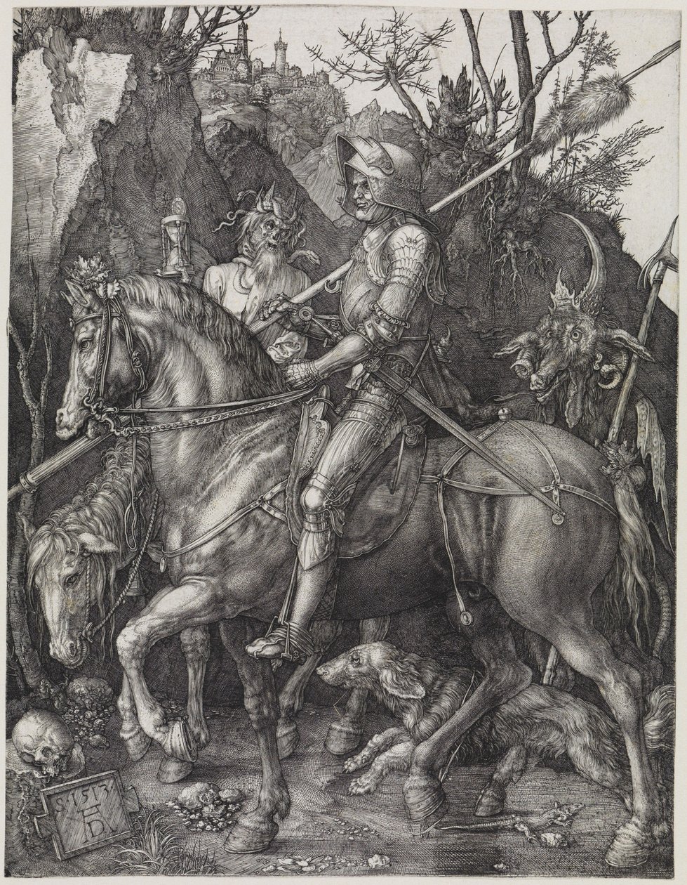 Le cavalier (Le Chevalier, la Mort et le Diable) - Albrecht Dürer