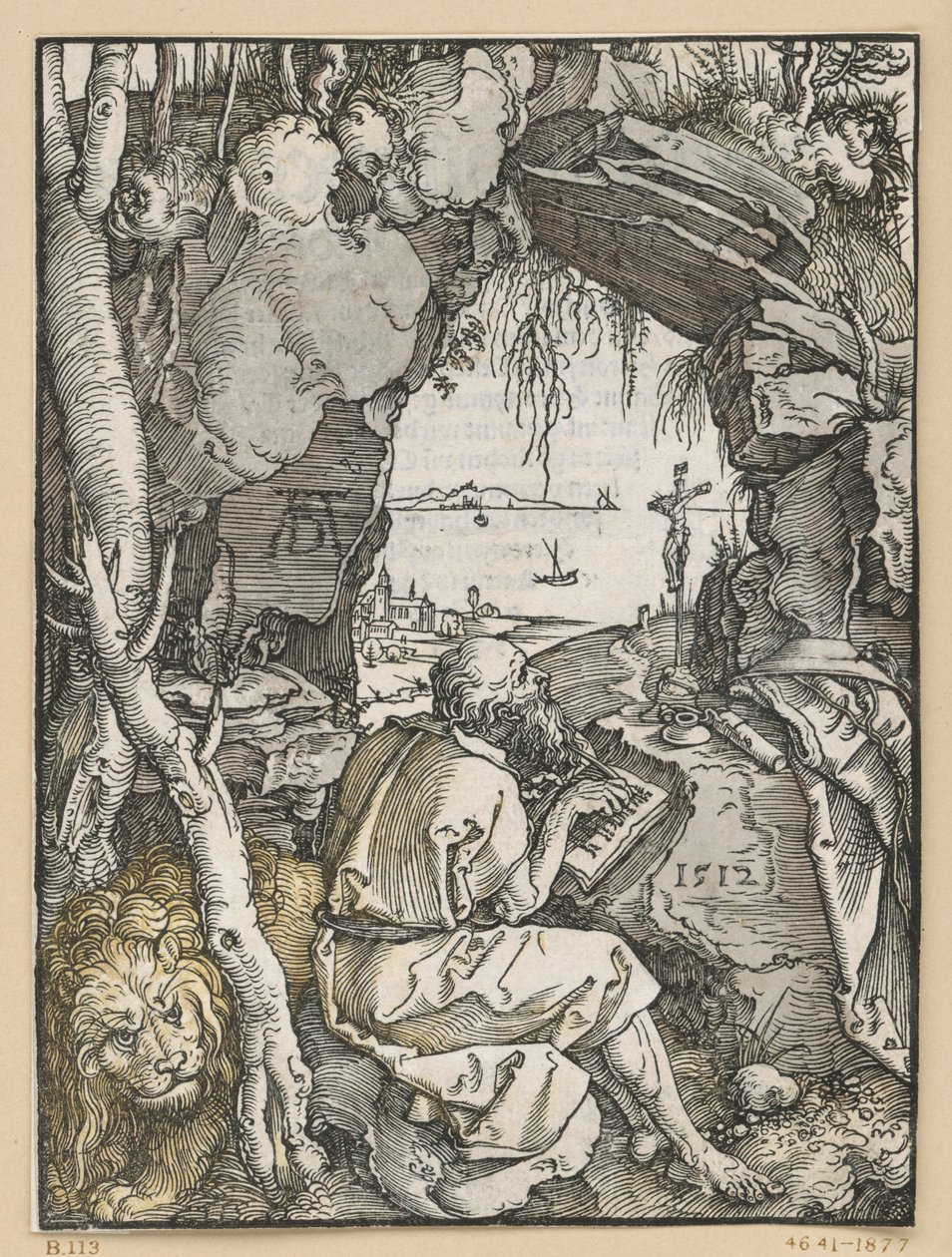 Saint Jérôme dans la grotte creusée dans la roche - Albrecht Dürer
