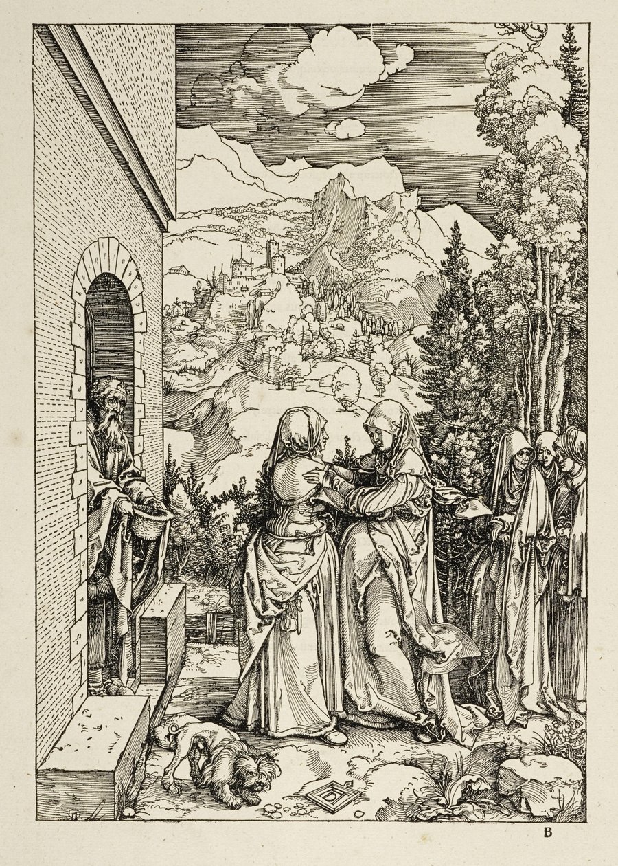 La Visitation (Vie de la Vierge) - Albrecht Dürer