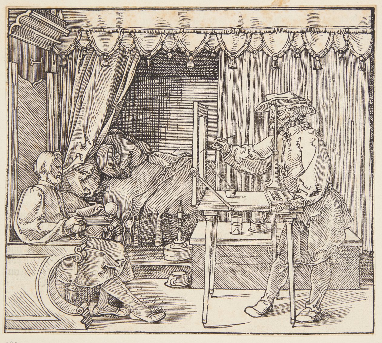 Dessinateur dessinant un portrait - Albrecht Dürer