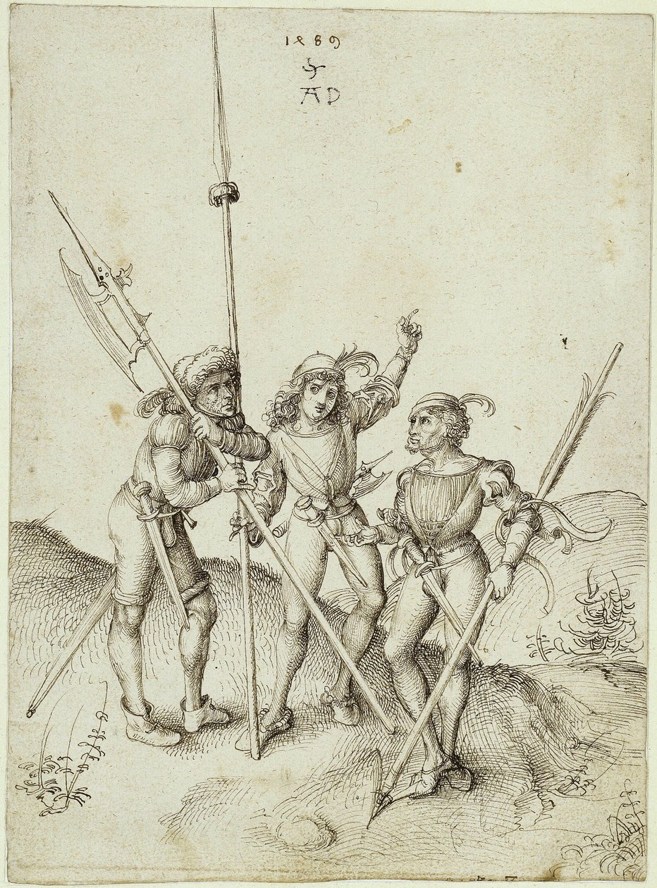Trois lansquenets - Albrecht Dürer