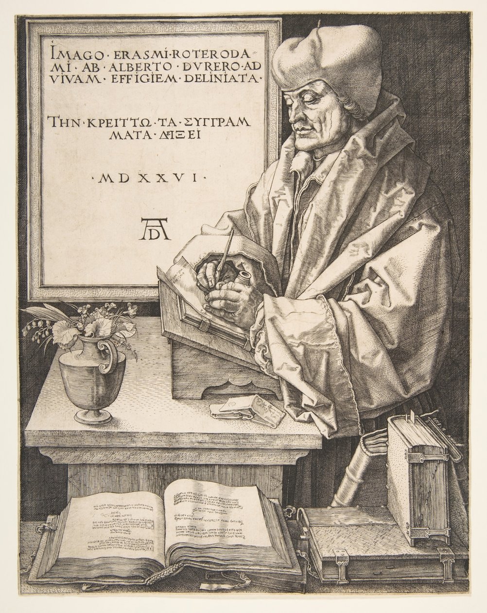Érasme de Rotterdam, 1526 - Albrecht Dürer