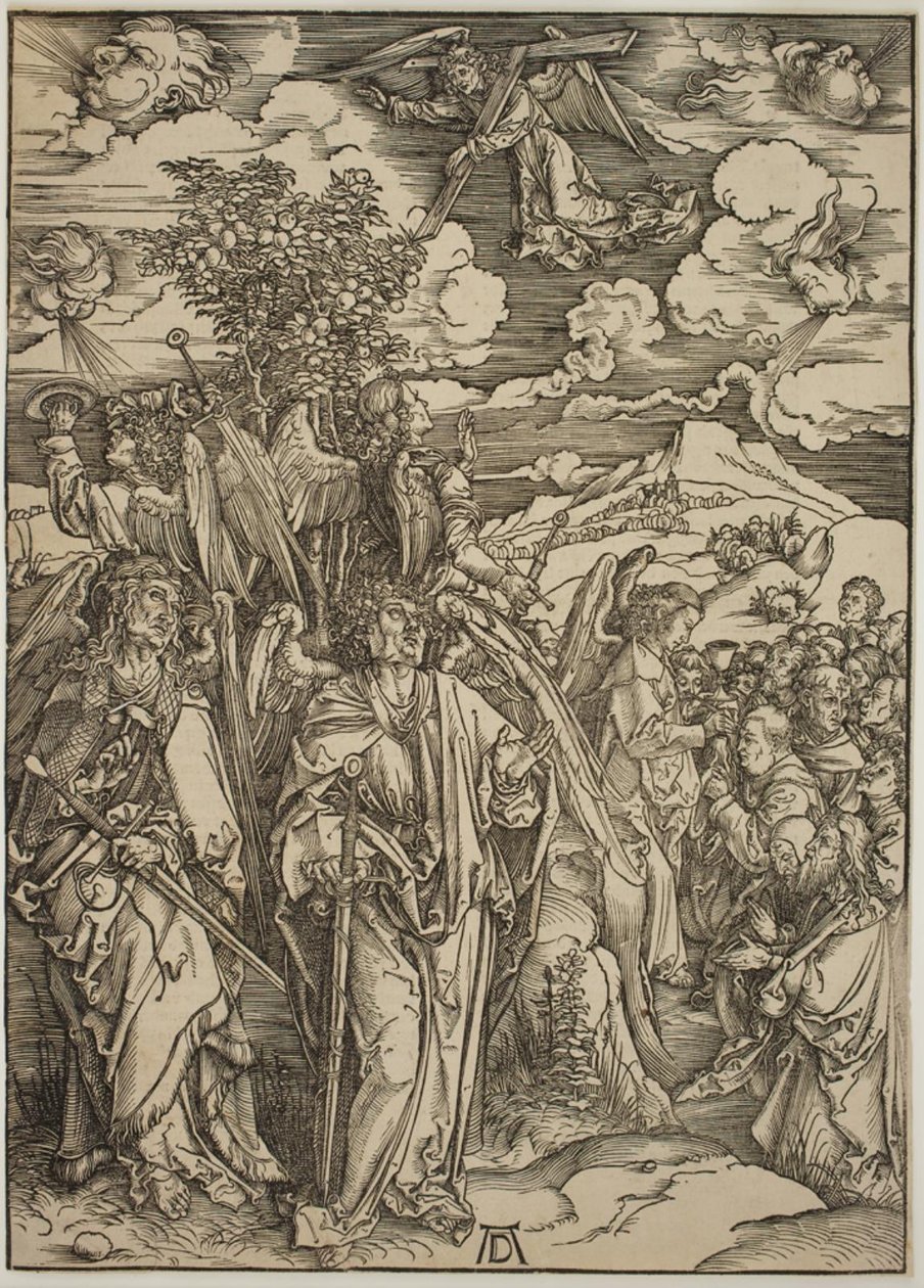 Quatre anges retenant les vents - Albrecht Dürer