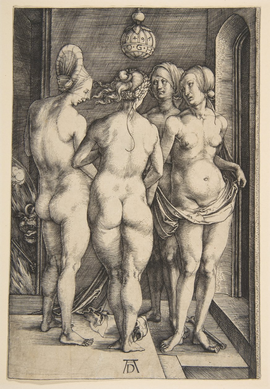 Quatre femmes nues, 1497 - Albrecht Dürer