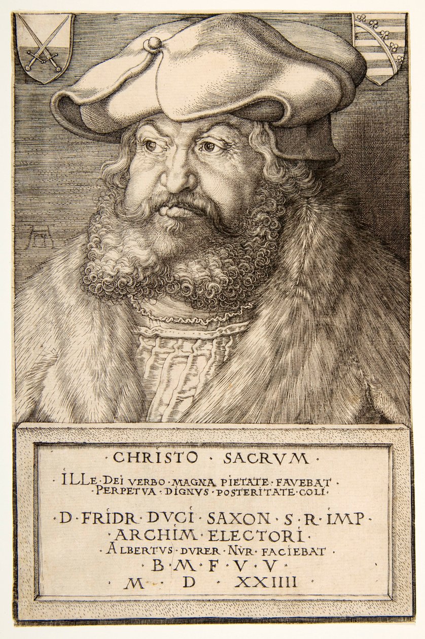 Frédéric le Sage, Électeur de Saxe, pub. 1524 - Albrecht Dürer