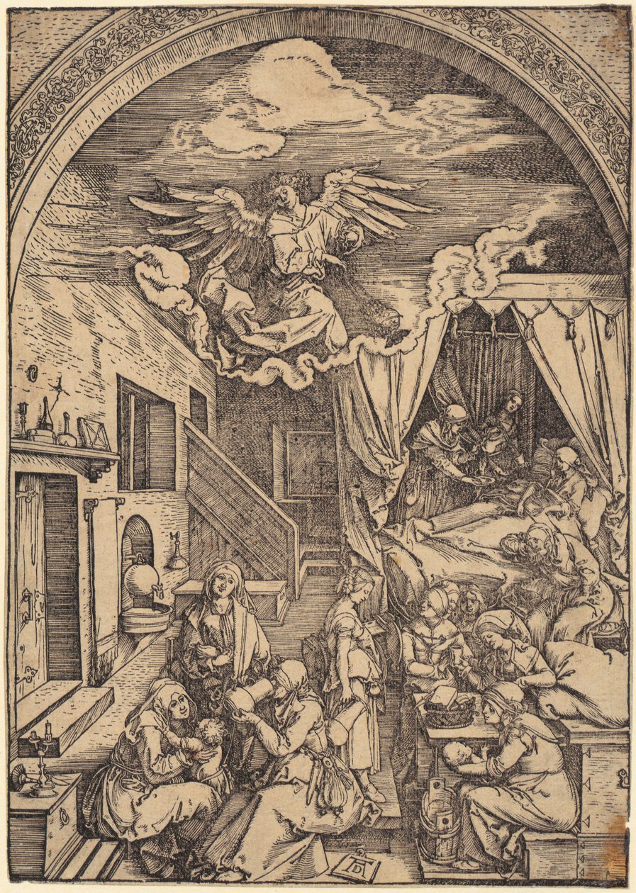 Naissance du Christ, feuille n° 10 de la série « La vie de Marie » - Albrecht Dürer